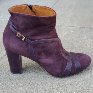 Chie Mihara Purple Suede Bootie